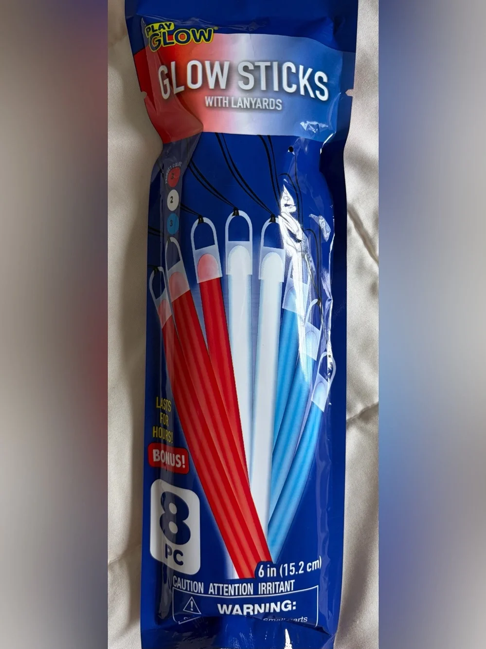 LED Party Tube Lights - Red, White & Blue - Unbranded